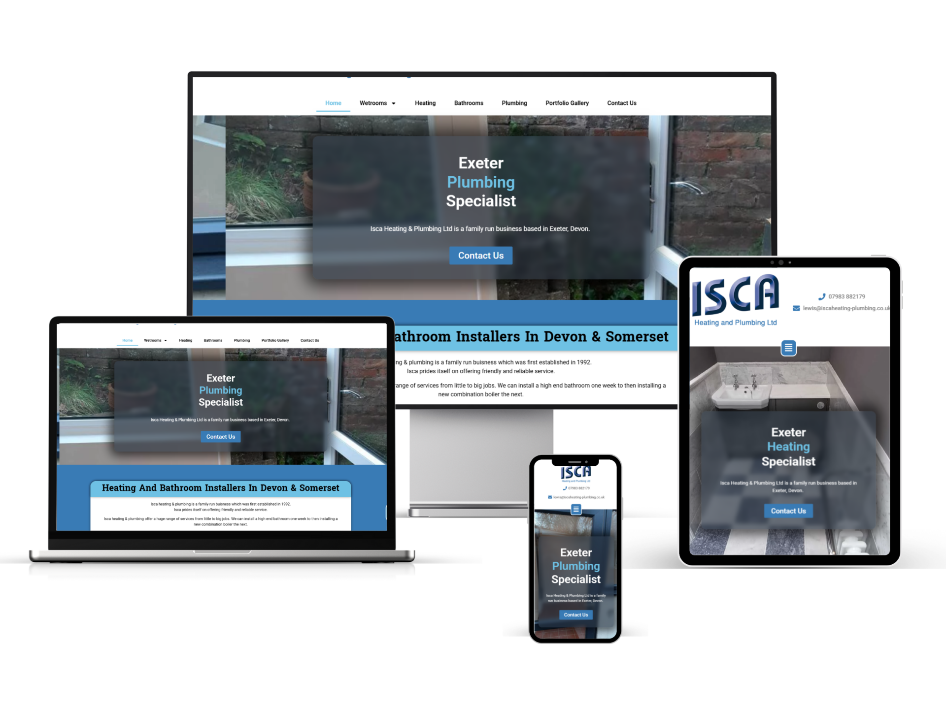 ISCA Website Device View